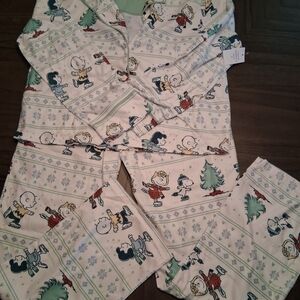 Adult Cartoon Print Pajamas